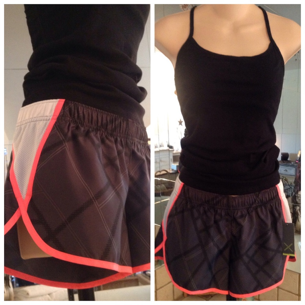 Quick Dry Athletic Shorts UV Protection Elastic w/ Draw String XS NWT